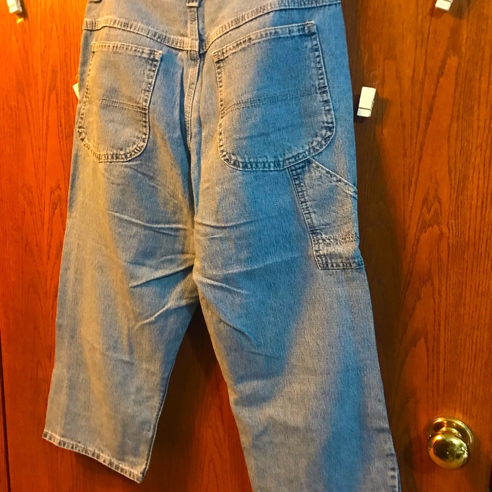 Denim crop pants